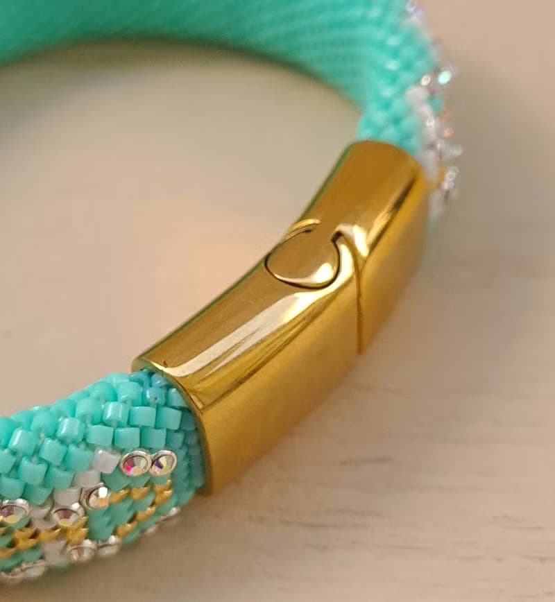 Rainbow Crystal Bracelet Crochet Bracelet For Women