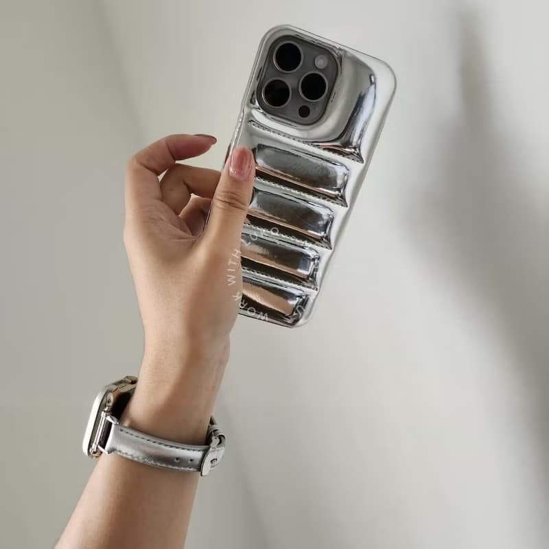 Apple Watch | 訂製感 | 正銀色極簡軟真皮錶帶