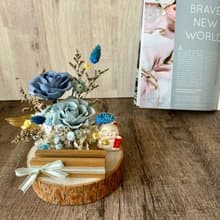 招財貓永生花名片座 開幕送禮/升遷祝賀