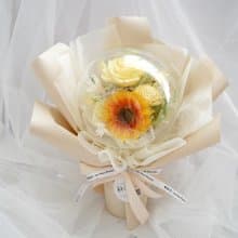 波波球永生非洲菊花束【新的開始】不凋花/畢業花束/生日