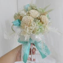 Tiffany捧花告白求婚花束 婚禮結婚乾燥花生日畢業禮物花束七夕情