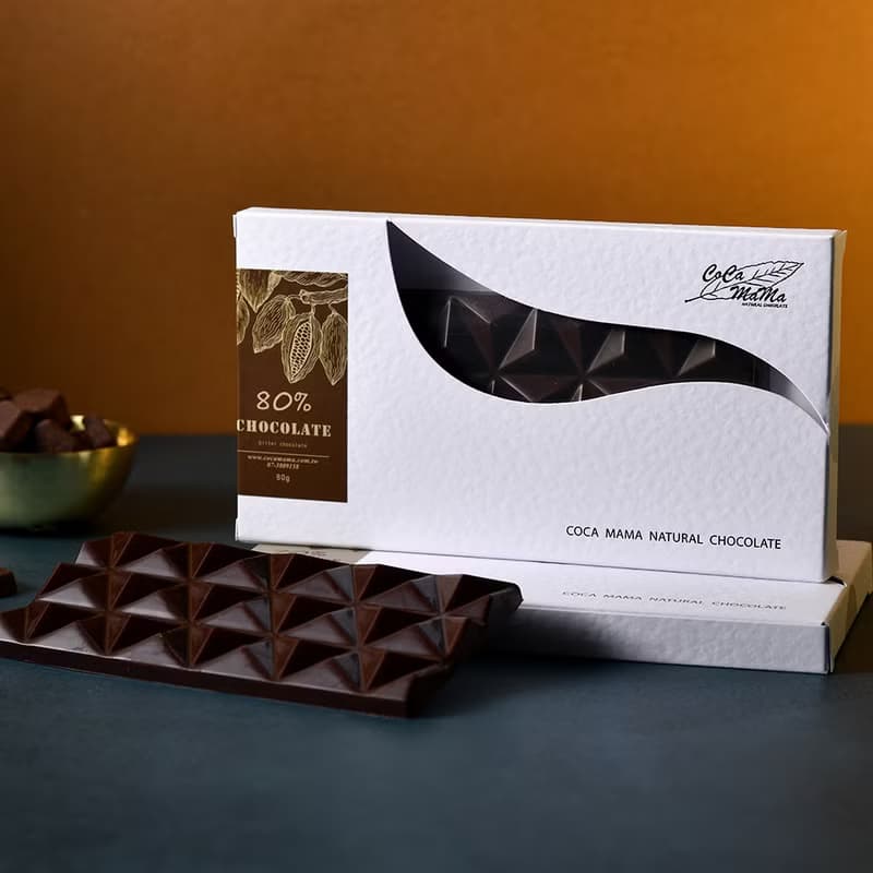 80%鑽石薄片巧克力(80g) bitter chocolate-CoCa MaMa 巧克力工坊
