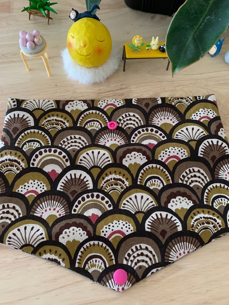 文青風環保純棉筷袋 孔雀開屏  質感原胚  海波咖啡 日本 潮物