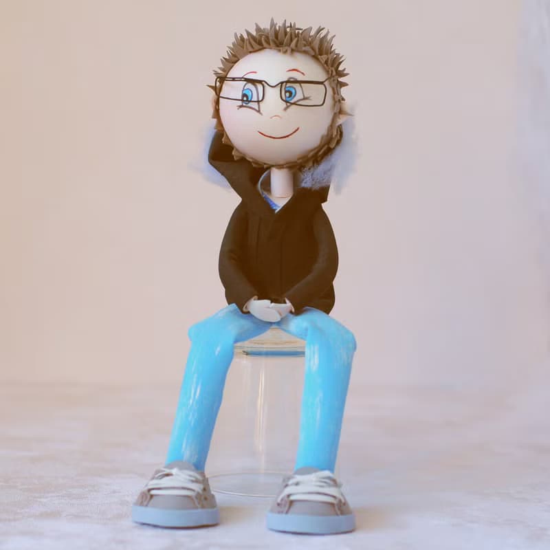 Custom portrait doll boy Handmade doll from photo Look a like doll Mini me doll