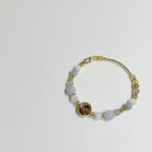 Mimis設計款 靛海韻 胎毛水晶手鍊