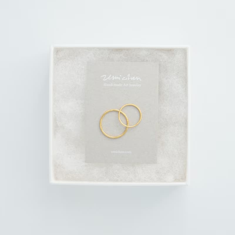 Forging mini 細細槌紋 925純銀戒指 兩色