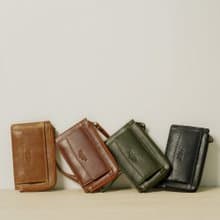 【24hr快速出貨】真皮手掛卡夾零錢包-075128 四色 牛皮 收納包
