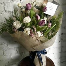 SCgift 新鮮鬱金香混搭包裝花束