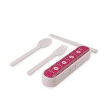 環保餐具套裝 萬壽無疆-海棠紅 香港情懷