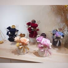 小香風永生花盆花/永生花/乾燥花/情人節/生日花束/花禮/開幕送禮
