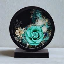 永生花月圓花燈 - 湖水綠