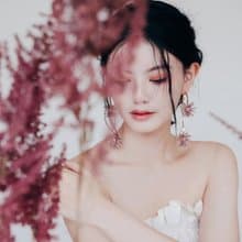 COR-DATE / 珍珠煙花綻放耳環 / 紫