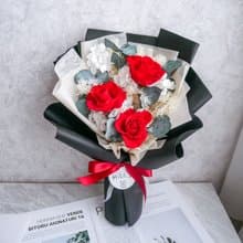 不凋紅玫瑰花束【愛情密語】永生花/告白/求婚/七夕情人節/畢業季