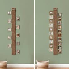 Personalized Kids growth ruler Custom wooden height growth chart Photo col
