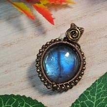 【葉綠舒手作】星輪靜輝 /金屬線編織/節日/禮物/飾品/項鍊/手作