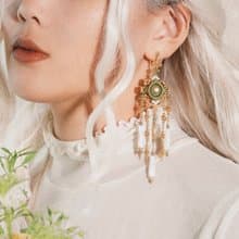 Sundial Waterfall Earrings 曉春日晷瀑布耳飾