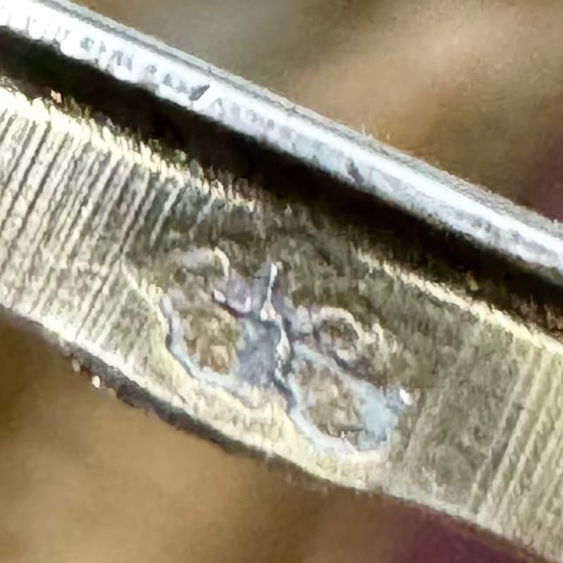 50688-迷人19世紀末法國純銀花卉雕刻項鍊墜飾盒-不含鍊