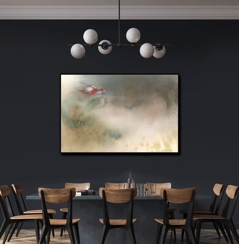 【仁者不憂】生肖版畫/限量授權藝術家/林順雄