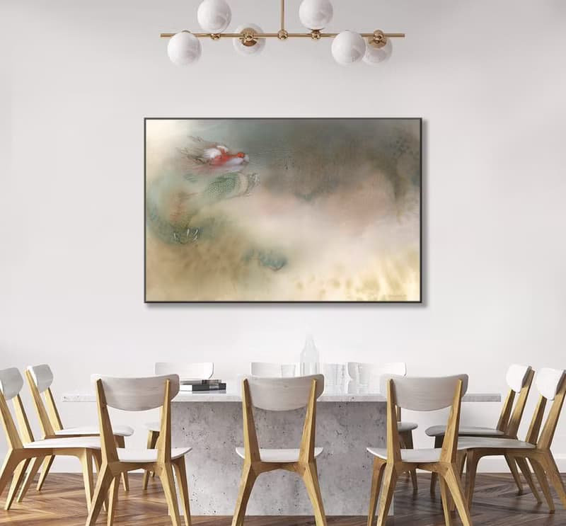 【仁者不憂】生肖版畫/限量授權藝術家/林順雄