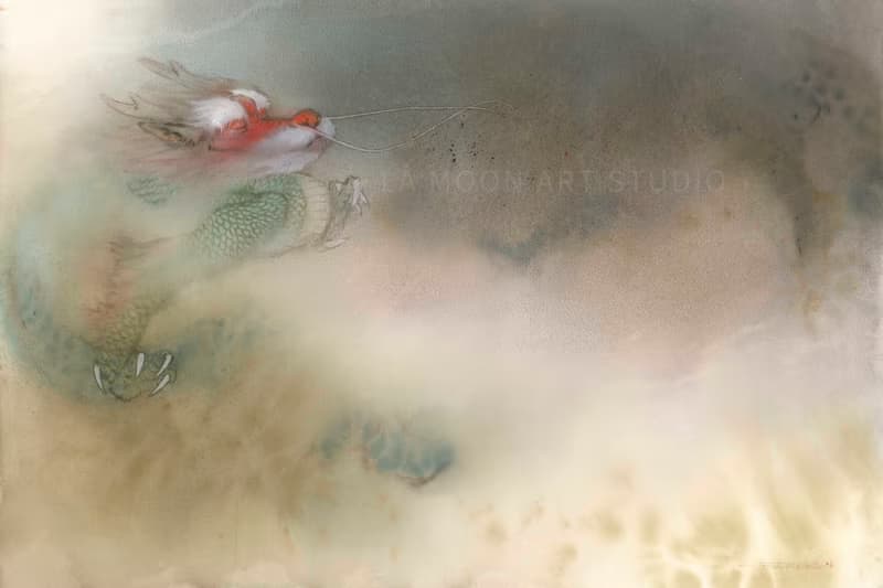 【仁者不憂】生肖版畫/限量授權藝術家/林順雄