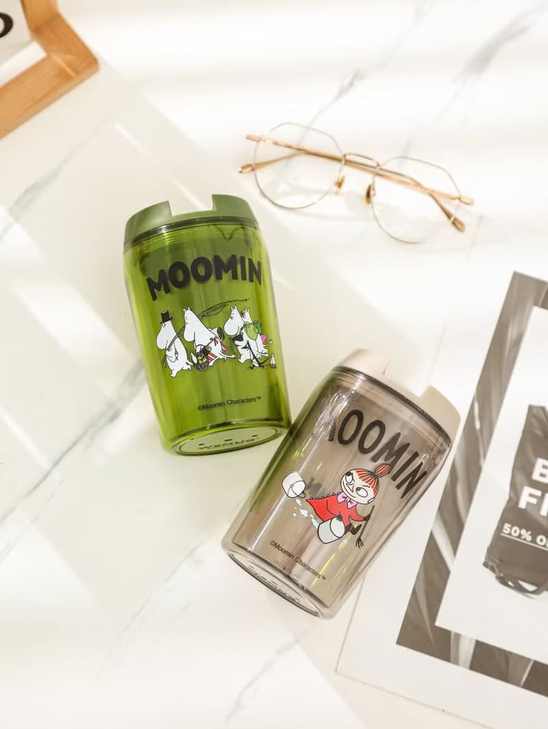 【Pinkoi x Moomin】限定350ml小美姆明 雙層隨行咖啡杯 可配吸管