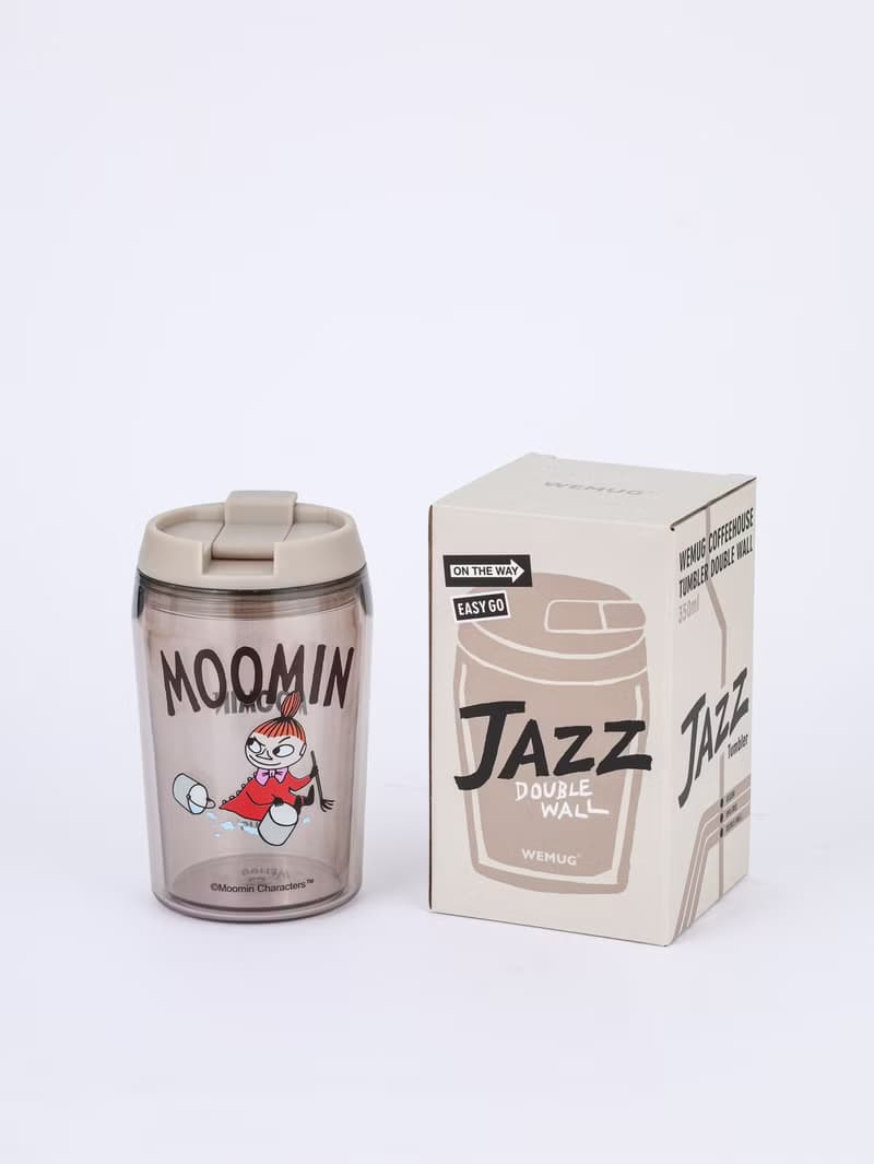 【Pinkoi x Moomin】限定350ml小美姆明 雙層隨行咖啡杯 可配吸管