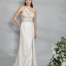 Nigella 兩件式單肩開衩輕禮服