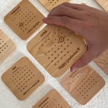 【快速出貨】台灣檜木杯墊 (設計款) 48小時出貨 原木杯墊