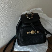 中古包 Versace 范思哲 鴕鳥皮太陽神背包