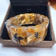 太陽花 招財 鈦晶手排 26mm長 手圍18.5cm 130g 片片對花