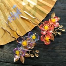 【墨徽閣】山花小髮釵/髮釵/髮簪/髮夾/髮梳
