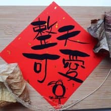 整天可愛鴻兔大展欠包養-可愛春聯創意春聯搞笑春聯手工春聯手繪