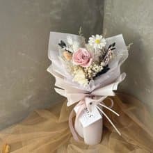 百日草 玫瑰永生小花束