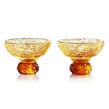 LIULI LIVING 四季君子飲 菊君子 琉璃對杯 茶杯酒杯