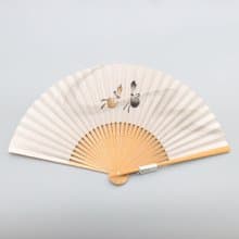 京都白山系列和紙京扇子-瓢簞流水