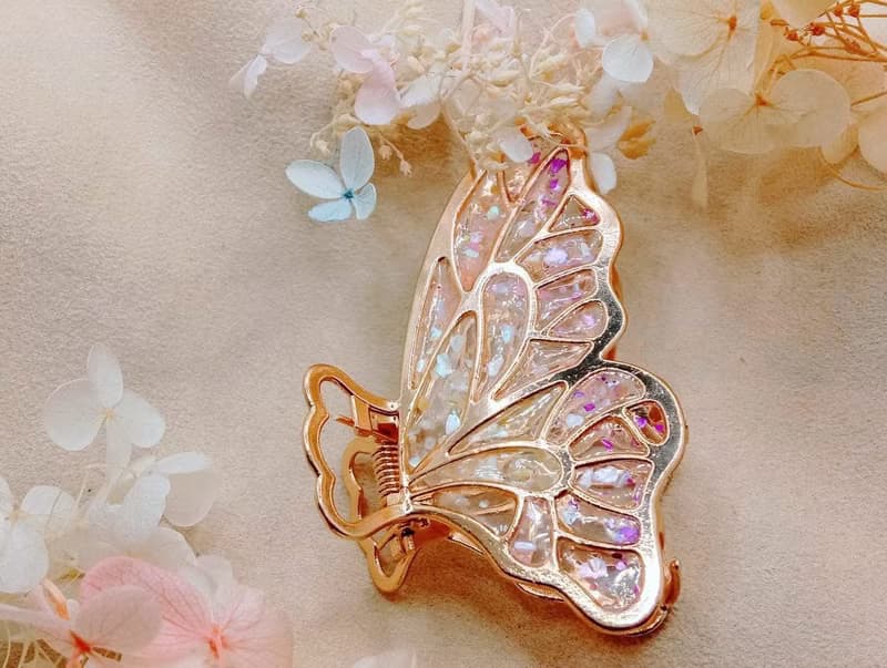 日系夢幻蝴蝶鯊魚夾 禮盒