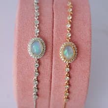Natural Opal Bracelet Silver925.