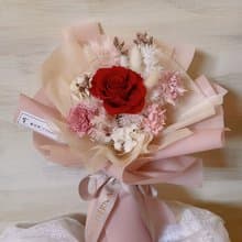 永生花束/紅色玫瑰花