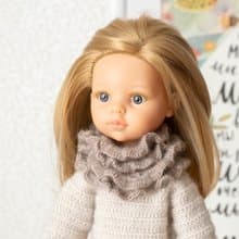 Openwork scarf for dolls, doll clothes, 娃娃衣服 针织围巾 给我女儿的礼物 人形 娃娃配件 娃娃 冬季服装