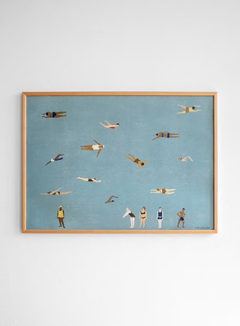 Elisabeth Dunker - 瑞典藝術家設計海報 SWIMMER POSTER