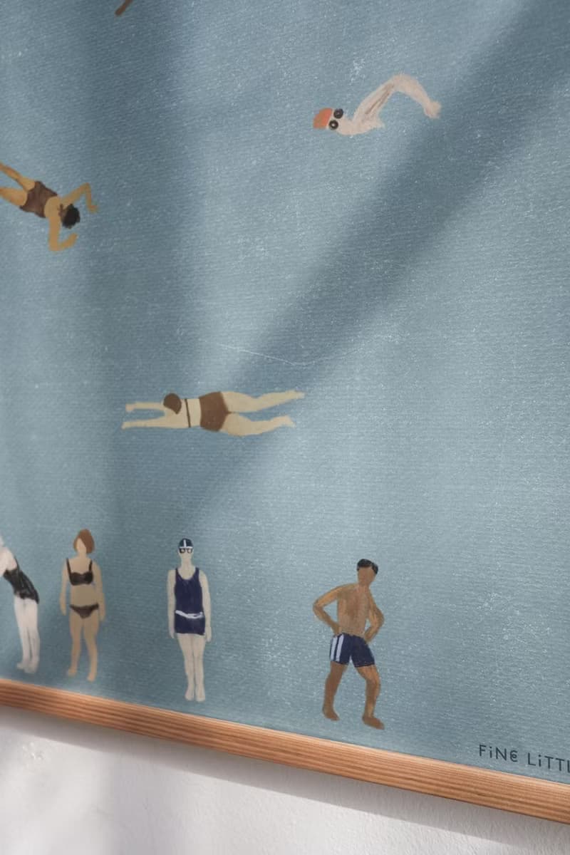 Elisabeth Dunker - 瑞典藝術家設計海報 SWIMMER POSTER