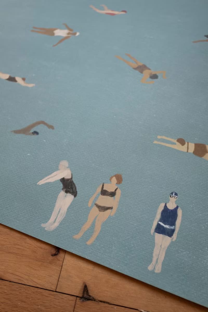 Elisabeth Dunker - 瑞典藝術家設計海報 SWIMMER POSTER