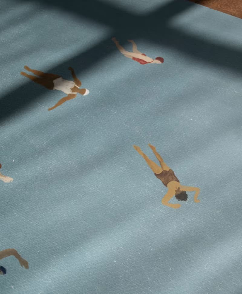 Elisabeth Dunker - 瑞典藝術家設計海報 SWIMMER POSTER