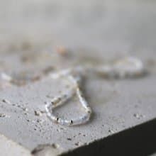 項鍊 白玉 鋯石 托帕石 - 辛苦了 -