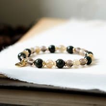 綠幽靈 金髮晶 茶晶 手鍊 天然礦石水晶