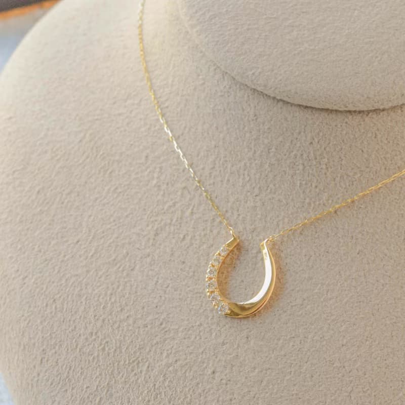 18K黃金 天然真鑽 鑽石項鍊 0.10carat 日本製造 日本直送