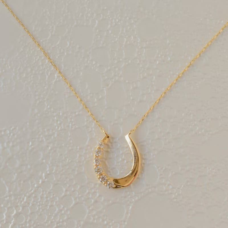 18K黃金 天然真鑽 鑽石項鍊 0.10carat 日本製造 日本直送