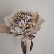 /紫色系乾燥花束/畢業花束 求婚花束 捧花 七夕 情人節 生日花束