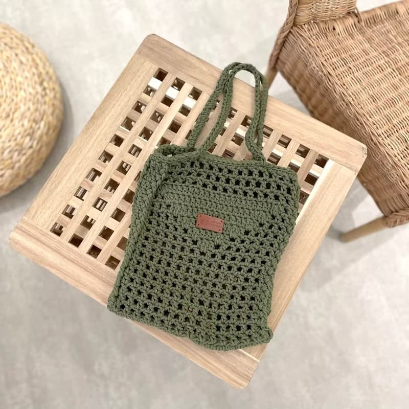手工鉤織托特包【Crochet bag】