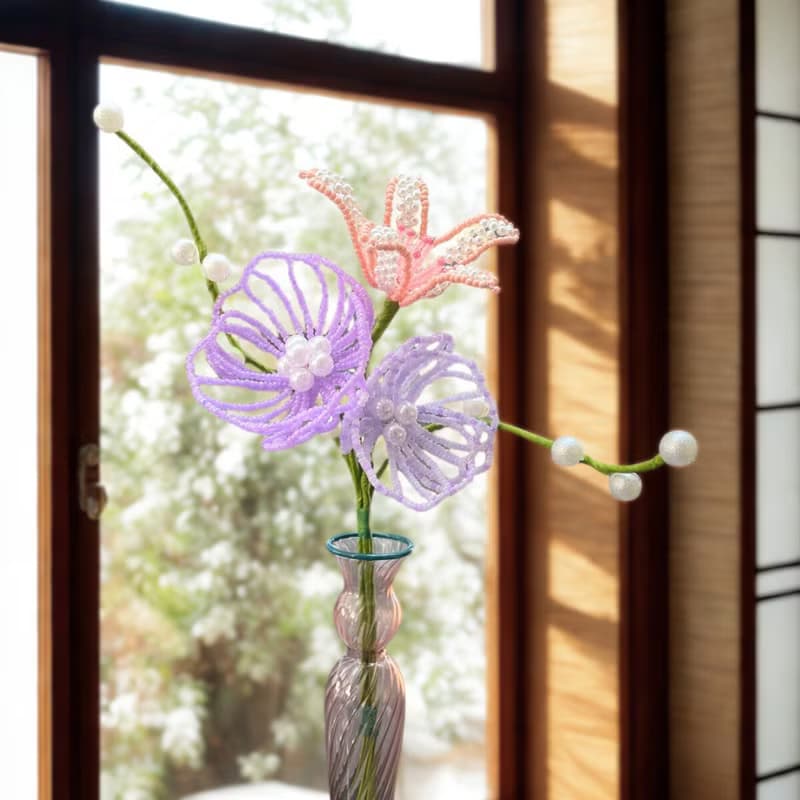 手作串珠花束—霧華